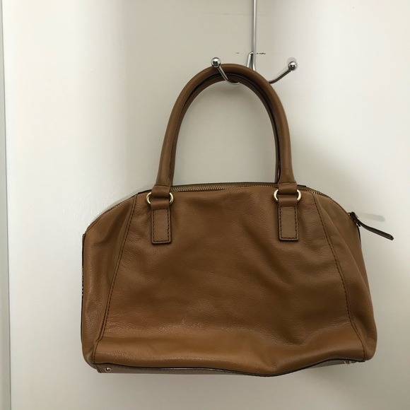 Kate Spade New York Tote Bag Purse Cognac Brown Leather Handbag with dust bag - Picture 5 of 16